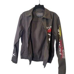 TRADEMARK BROOKLYN Cloth Co Jacket Mens S Gray worldwide tour limited edition